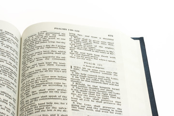 Fototapeta premium bible page close up