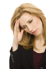 businesswoman with headache
