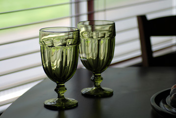 green glasses