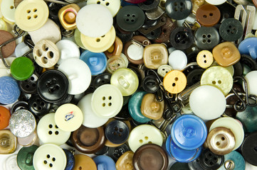 buttons and tailoring accessories background