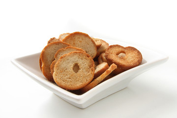 mini bread chips