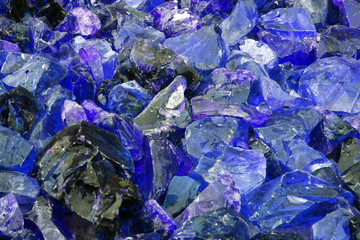shards of blue glass
