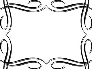 frame black-white