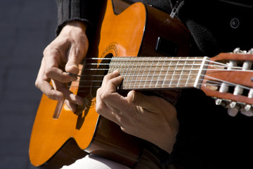 Fototapeta na wymiar guitare jazz