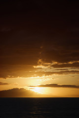 Sunset in Maui, Hawaii.