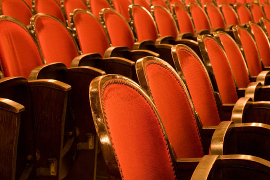 empty theater, auditorium or cinema