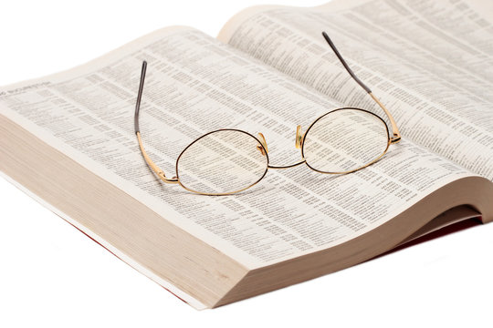 phone book isolated on white background