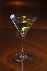 Still life of martini.