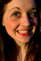Fototapeta premium pretty girl smiling wild
