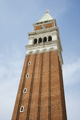 Fototapeta na wymiar Campanile in Piazza San Marco in Venice, Italy.