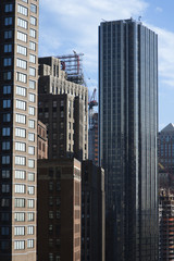 Fototapeta na wymiar New York City skyscrapers.