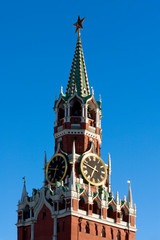  kremlin tower in moscow on red square