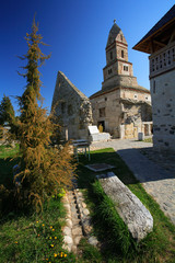 Fototapeta premium old church of densus, romania