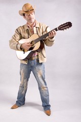 cowboy with guitar