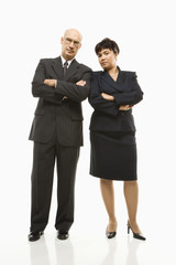 businessman and woman.