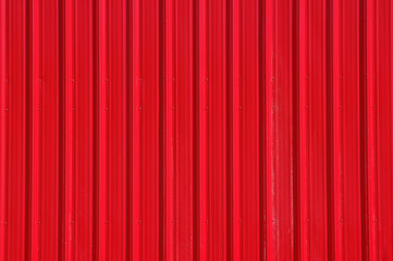 red metal wall