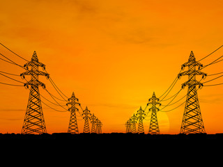 electricity pylons