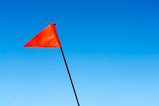 Triangle flag top