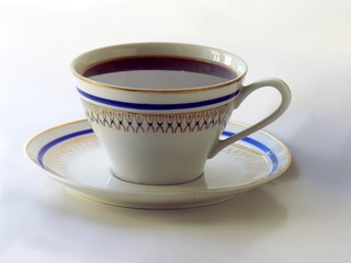 a cup of black strong coffee