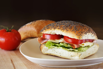 ham and cheese sandwich
