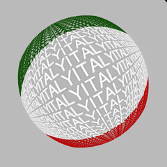 sphere italy flag