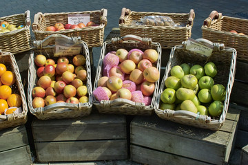 market stall selling fruit