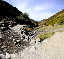 footpath through the carding mill valley