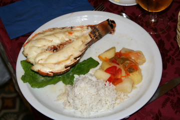 repas de langouste à cuba
