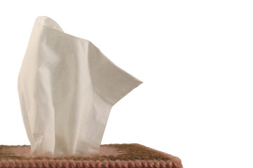 tissue box - white background