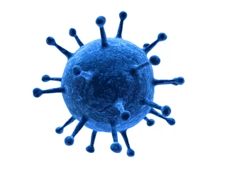 Fotobehang isoliertes virus © Sebastian Kaulitzki