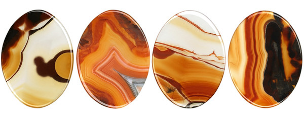 small agate ovals