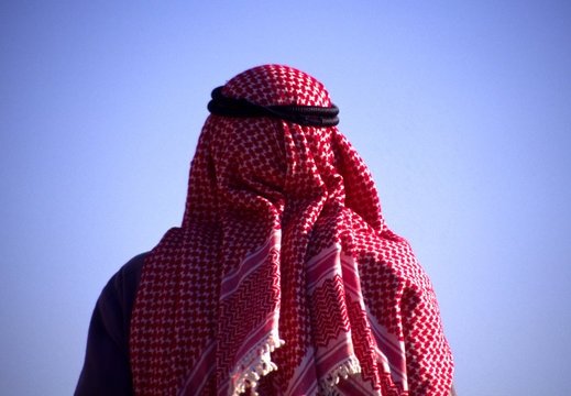 arab man with head scarf