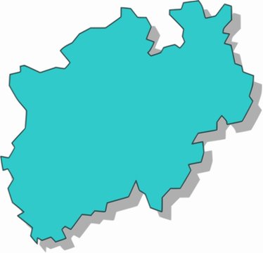karte nordrhein-westfalen / map / carte