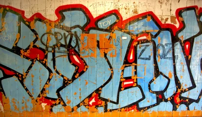 Papier Peint photo Graffiti mur de graffiti urbain