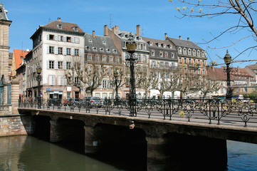 colorful buildings in strasbourg, france