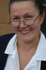 confident older career woman