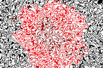 black and red lines