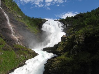 Fototapeta na wymiar Kjosfossen-wodospad