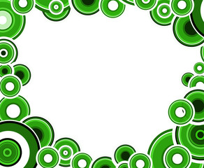 green and black circles