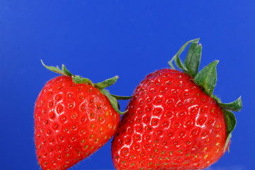 pair of organic strawberries