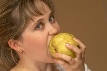 with pear