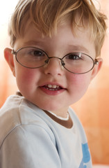 the boy in glasses