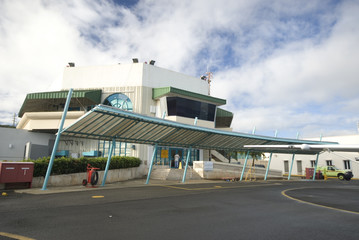 Fototapeta na wymiar small airport terminal