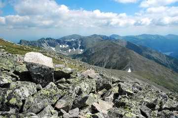 Fototapeta na wymiar in the high mountains in bulgaria