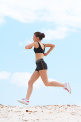 the girl on morning jog