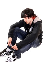 teen boy sitting  60776		