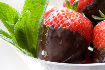 strawberries in chocolate