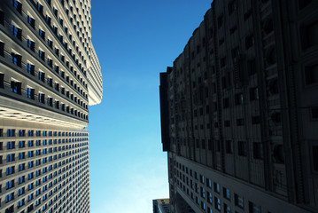 Fototapeta na wymiar biurowiec highrise w Nowym Jorku