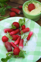 radishes as a light snack