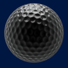 chrome golf ball